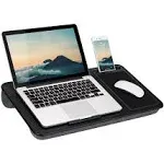 LapGear Home Office Lap Desk with Mouse Pad and Phone Holder, 21.1" x 12", Multiple Colors