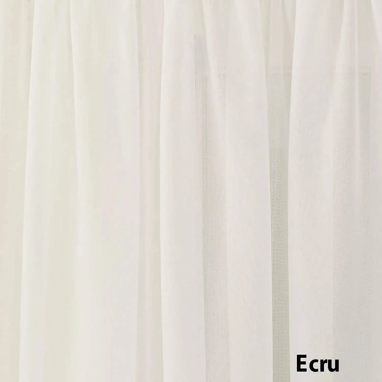 Today's Curtain Emelia Original Voile Panel 90", Ecru, 60" W x 90" L