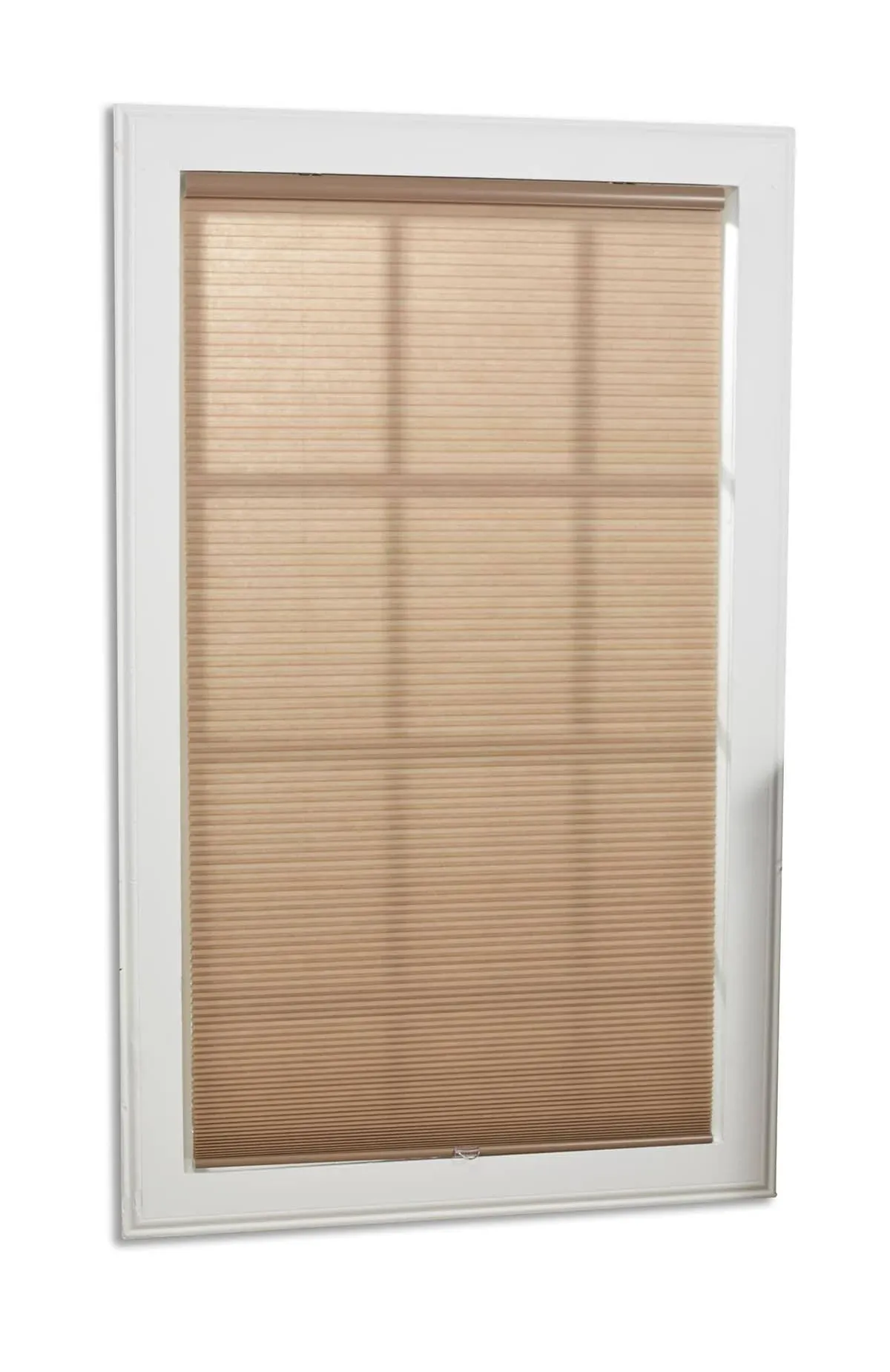 Allen + Roth 34.5-in x 64-in Linen Light Filtering Cordless Cellular Shade ...