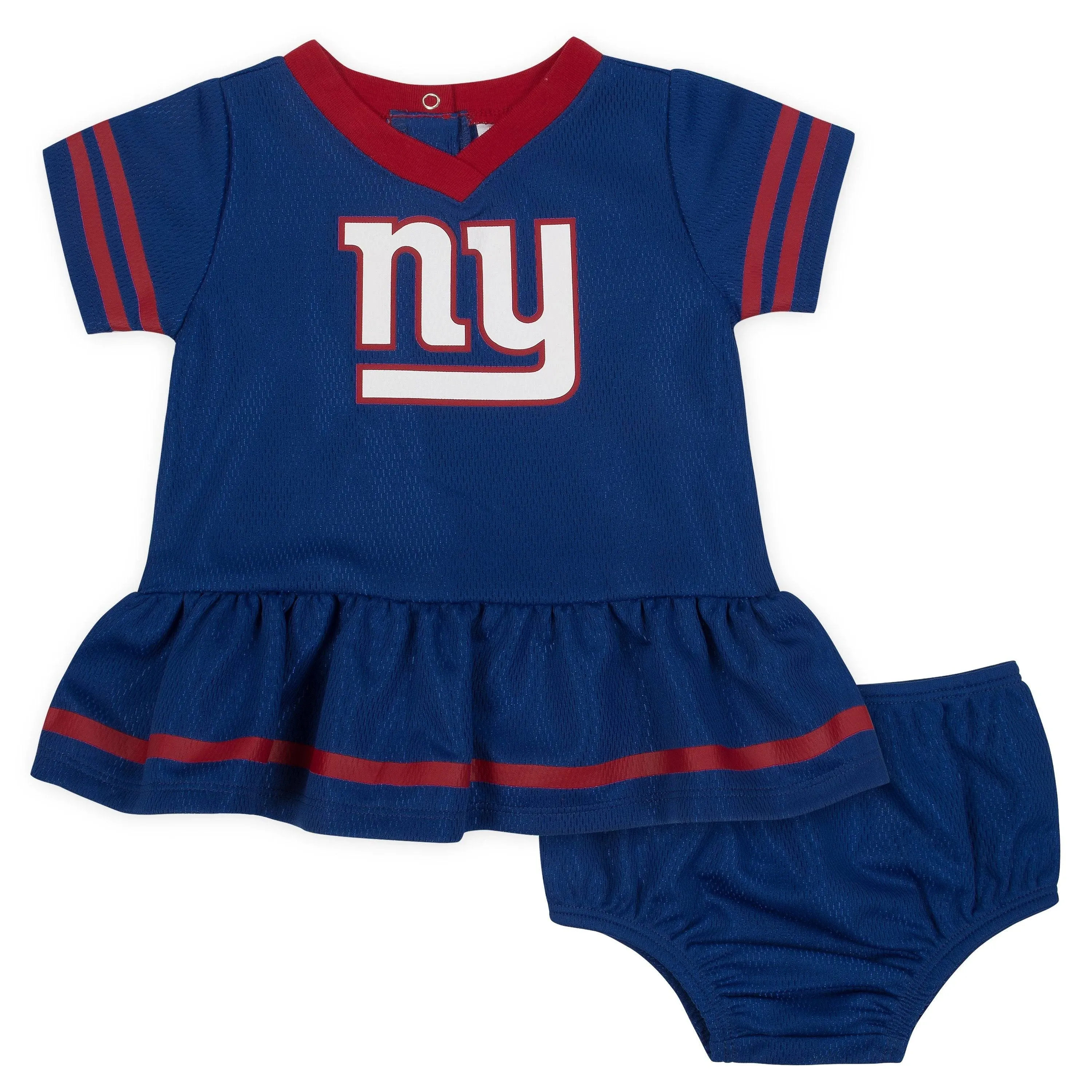 New York Giants Baby Dazzle Dress &amp; Panty Set - Gerber NFL Newborn 3-6m 6-12m