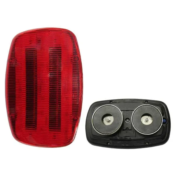 Battery Powered Magnetic Mounted Red Two Function Safety Light  | eBay