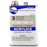 SCIGRIP 10299 3 Acrylic Solvent Cement, Low-VOC, Water-Thin and Very Fast Setting, Clear, 1 Gallon (128 fl oz)