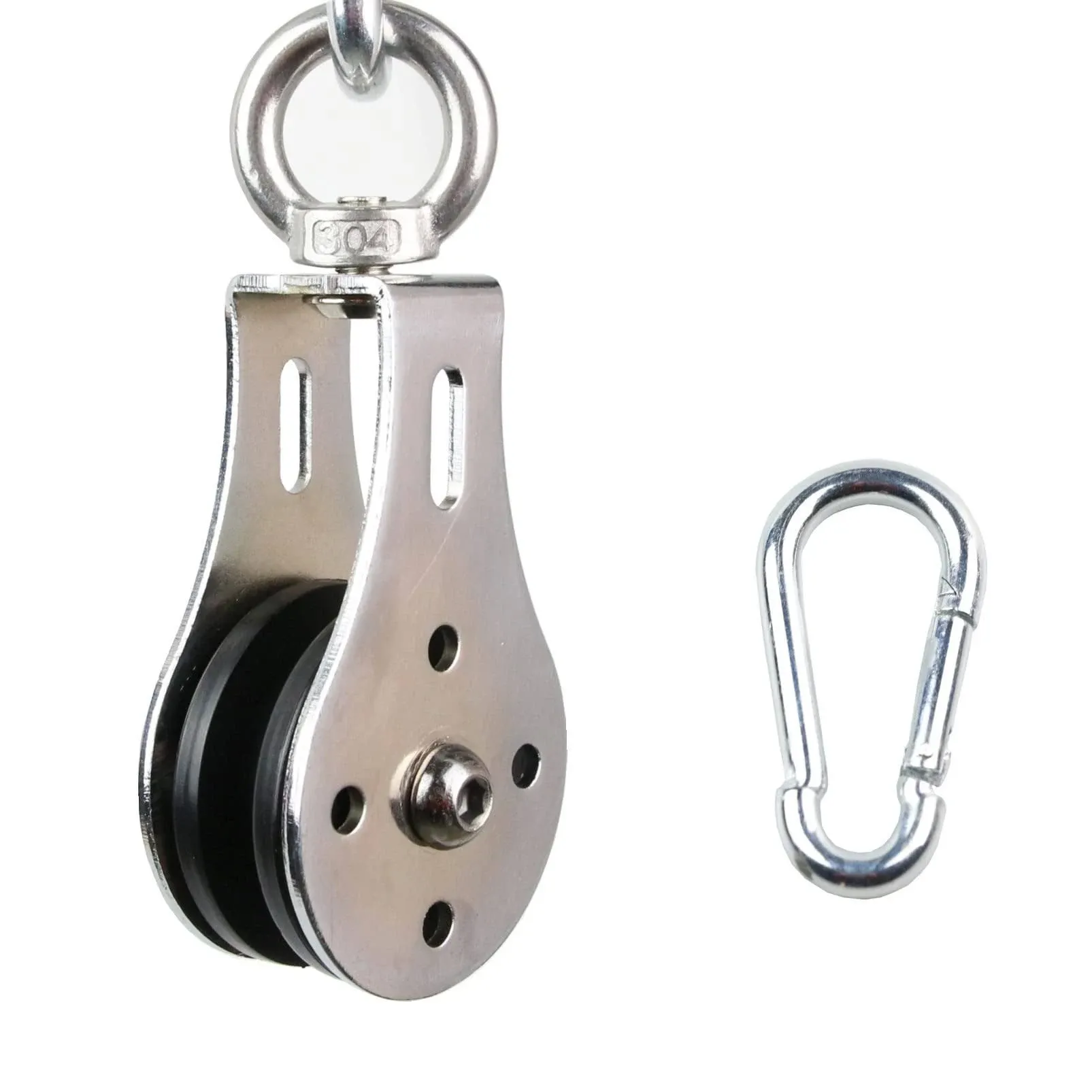 Color River Pulley Wheel Stainless Steel Small Pulley Block 360 Degree Rotating ...