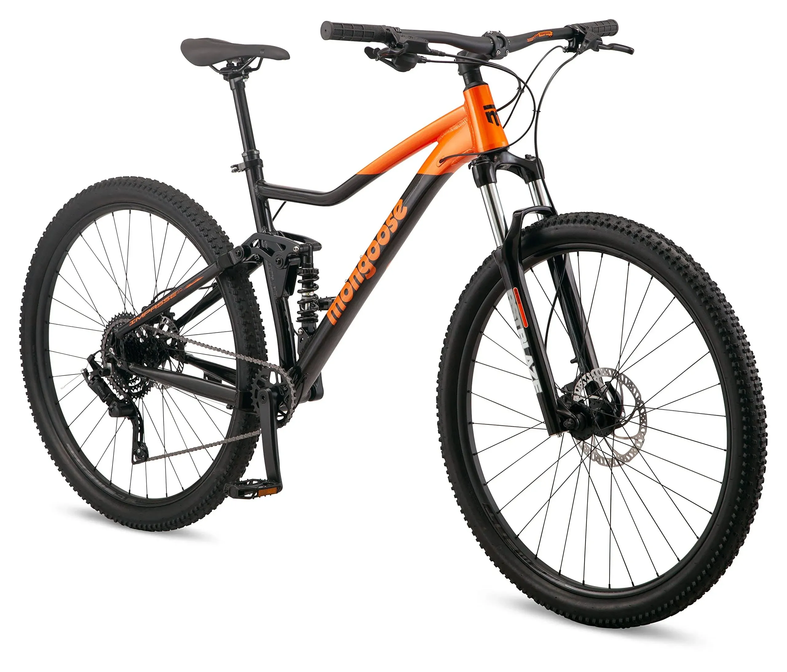 Mongoose Impasse Adult Men Women Mountain Bike, 27.5" or 29" Wheels, Aluminum ...