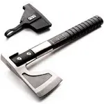 SOG Camp Axe - Brushed Finish Stainless Steel Head with Black Handle | CH1001-CP