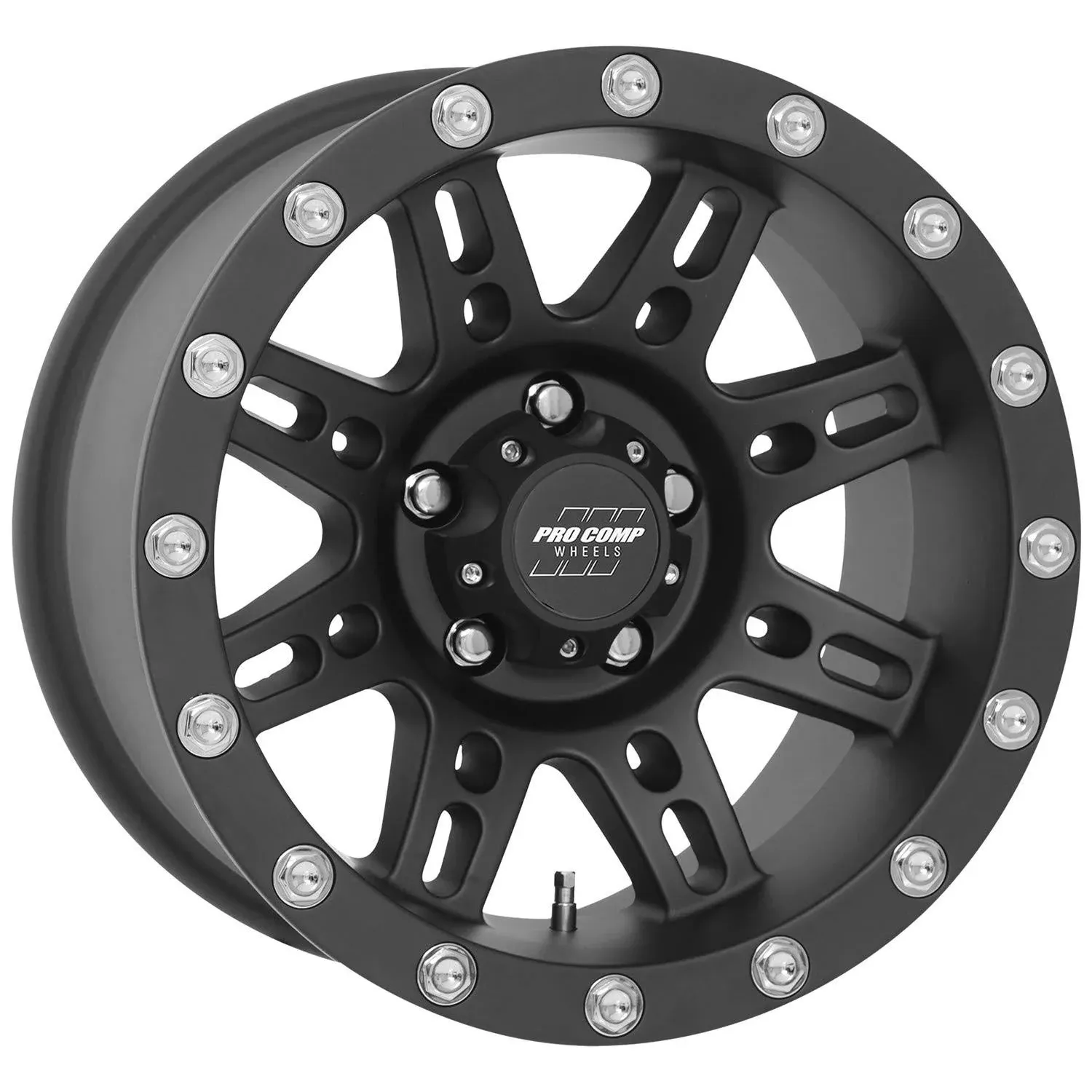 PRO COMP WHEEL Series 31 Stryker 15X8 5X114.3 Offset -19 Flat Black (Qty of 1)