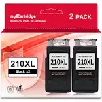 myCartridge Remanufactured Ink Cartridge Replacement for Canon 210xl PG-210