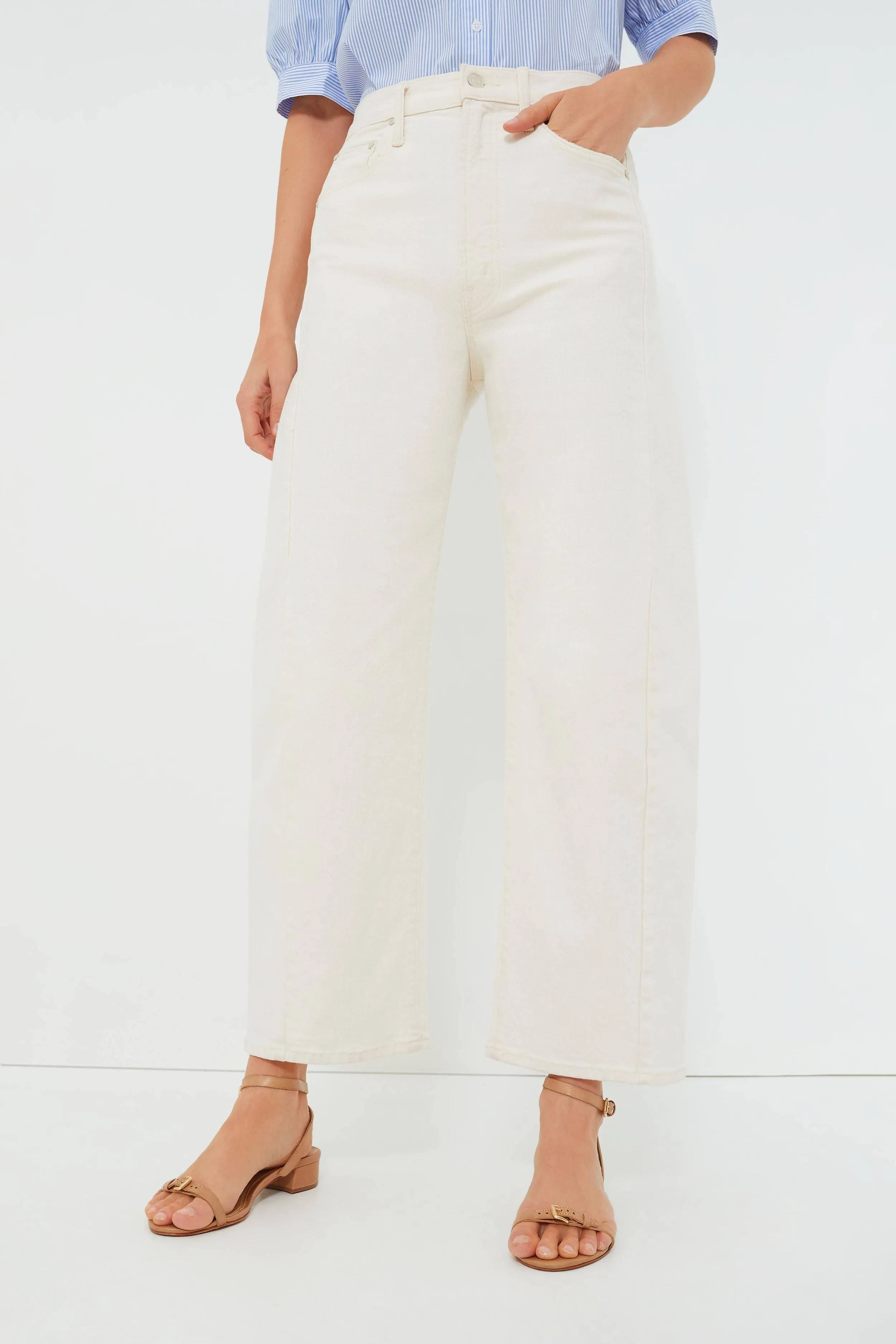 Mother Women's The Half Pipe Ankle Pants - Act Natural - Size 24