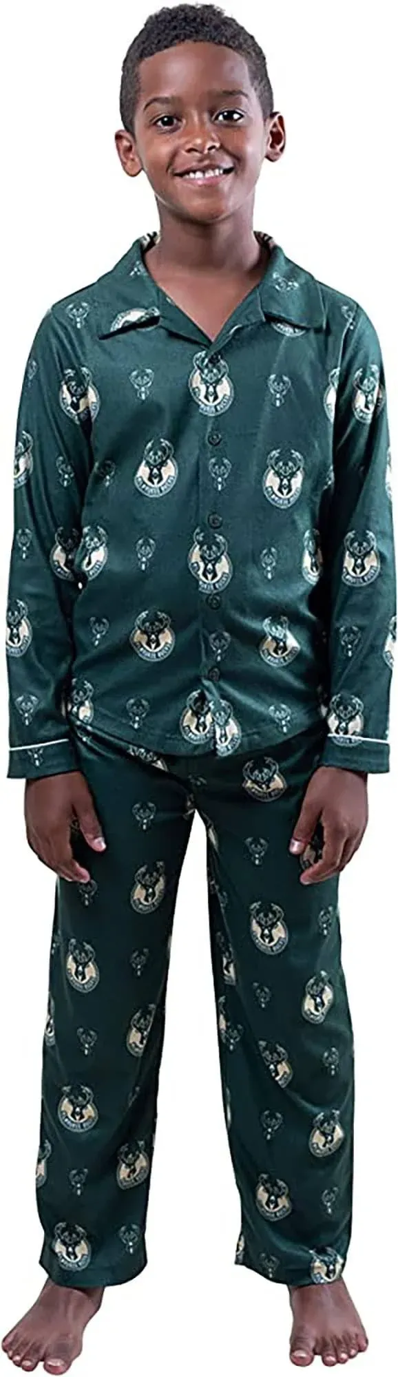 Ultra Game NBA Milwaukee Bucks Youth 2 Piece Soft Tee Shirt & Lounge Pants ...