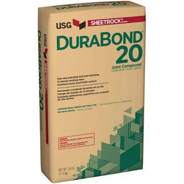 USG Durabond 380581 Joint Compound, Powder, White, 25 lb