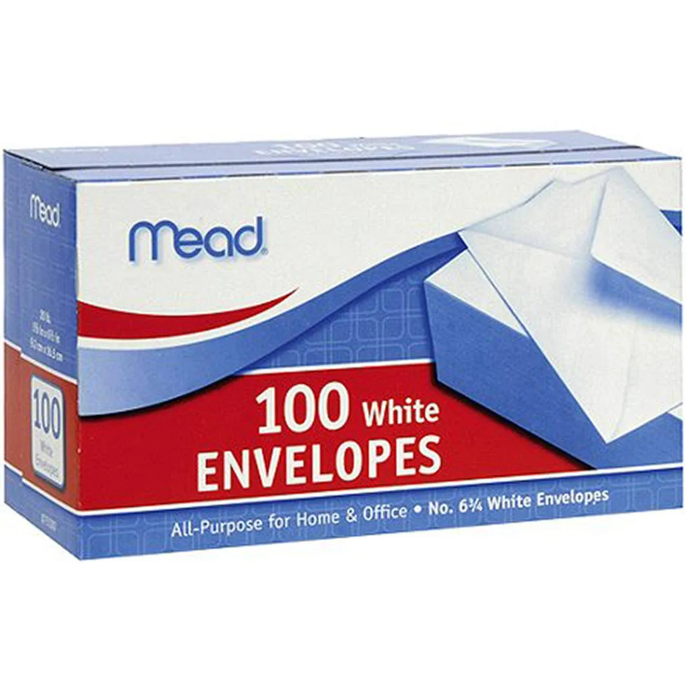 Mead Envelopes, White - 100 envelopes