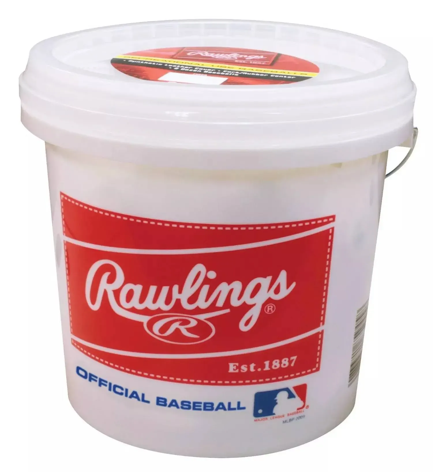 Rawlings Bucket of 24 R8U Recreational Baseballs