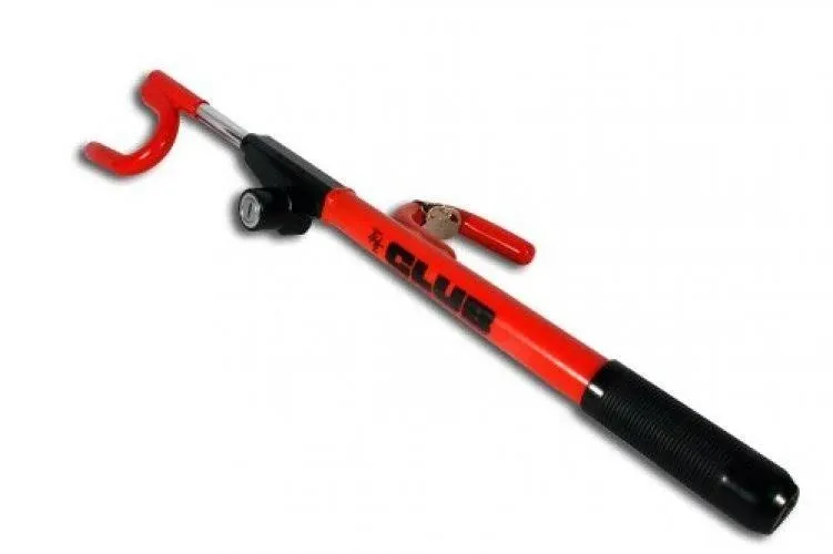 The Club 1000 Original Club Steering Wheel Lock Red