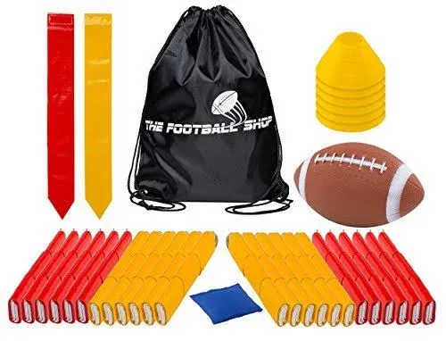 The Football Shop Team Edition Flag Football Set for 24 Players - Includes ...