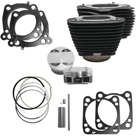 S&S Cycle 910-0681 M8 124in. Big Bore Kit - 4.250 Bore, 4.375 Stroke, Non ...