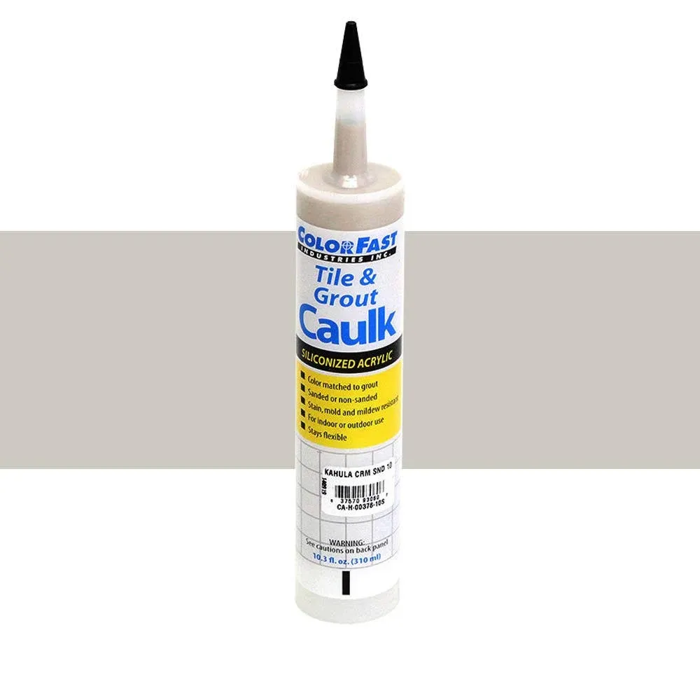 Colorfast Latex Colored Caulk - Hydroment Color Line: Buff Sanded, Beige