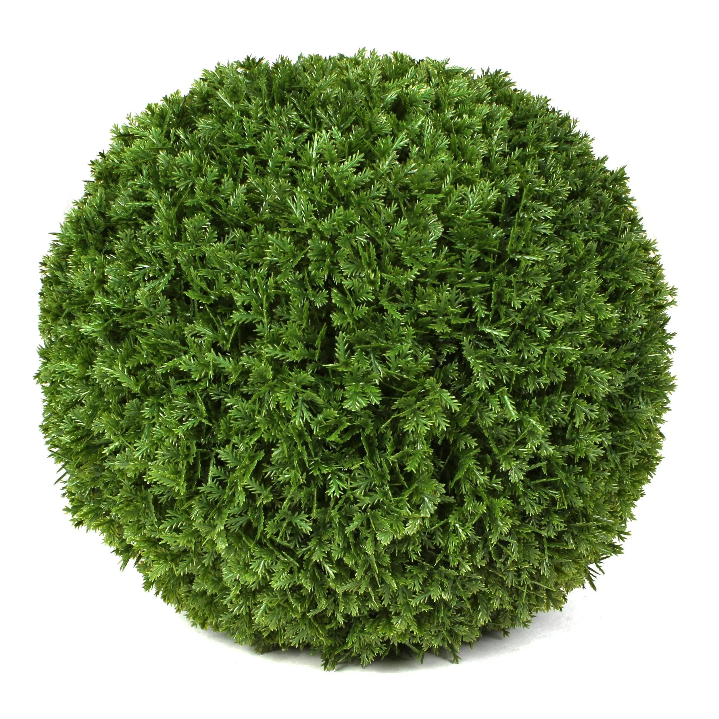 3rd Street Inn 7 inch Artificial Small Cypress Topiary Balls - 2 Pack, Green