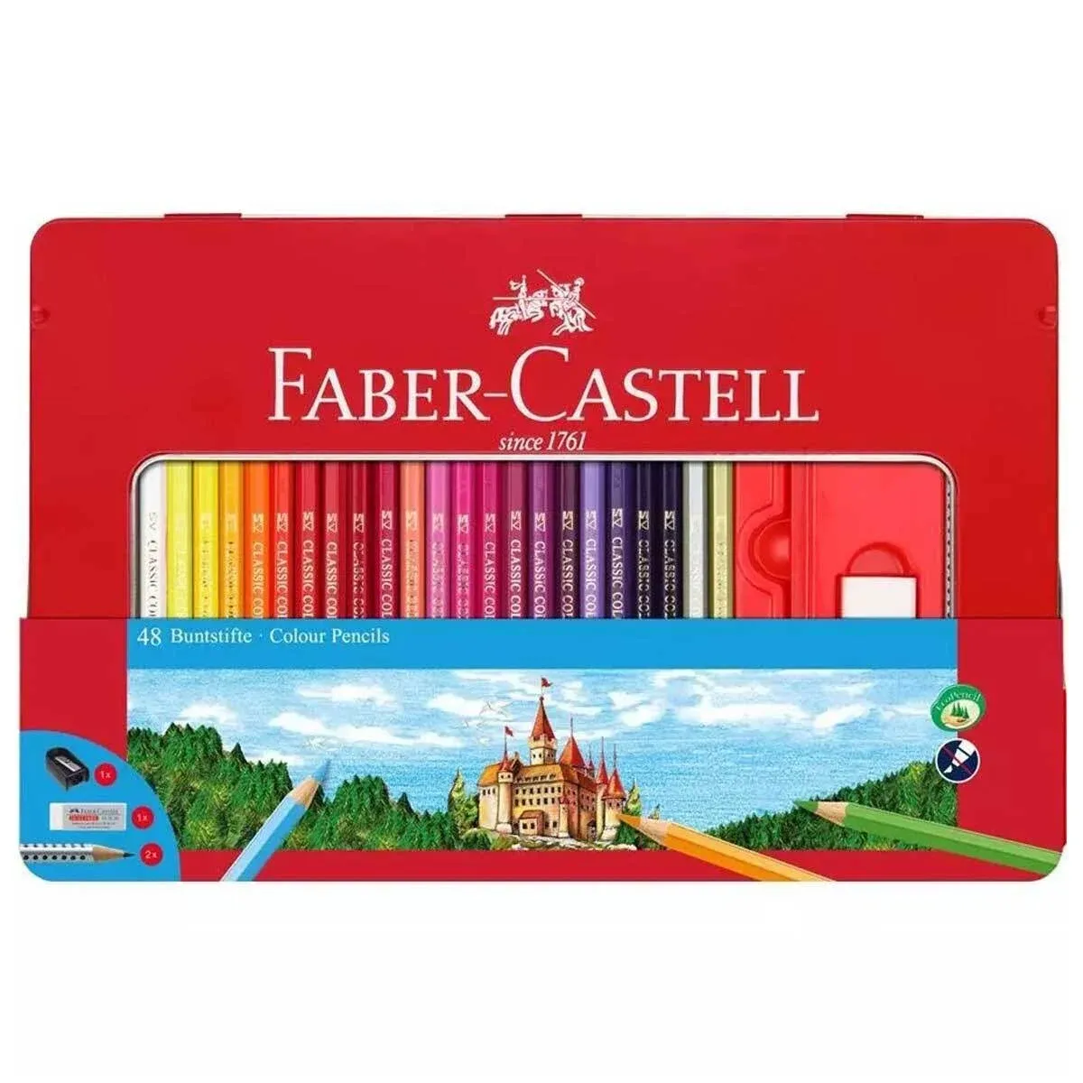 Faber-Castell Classic Colored Pencils Tin Set