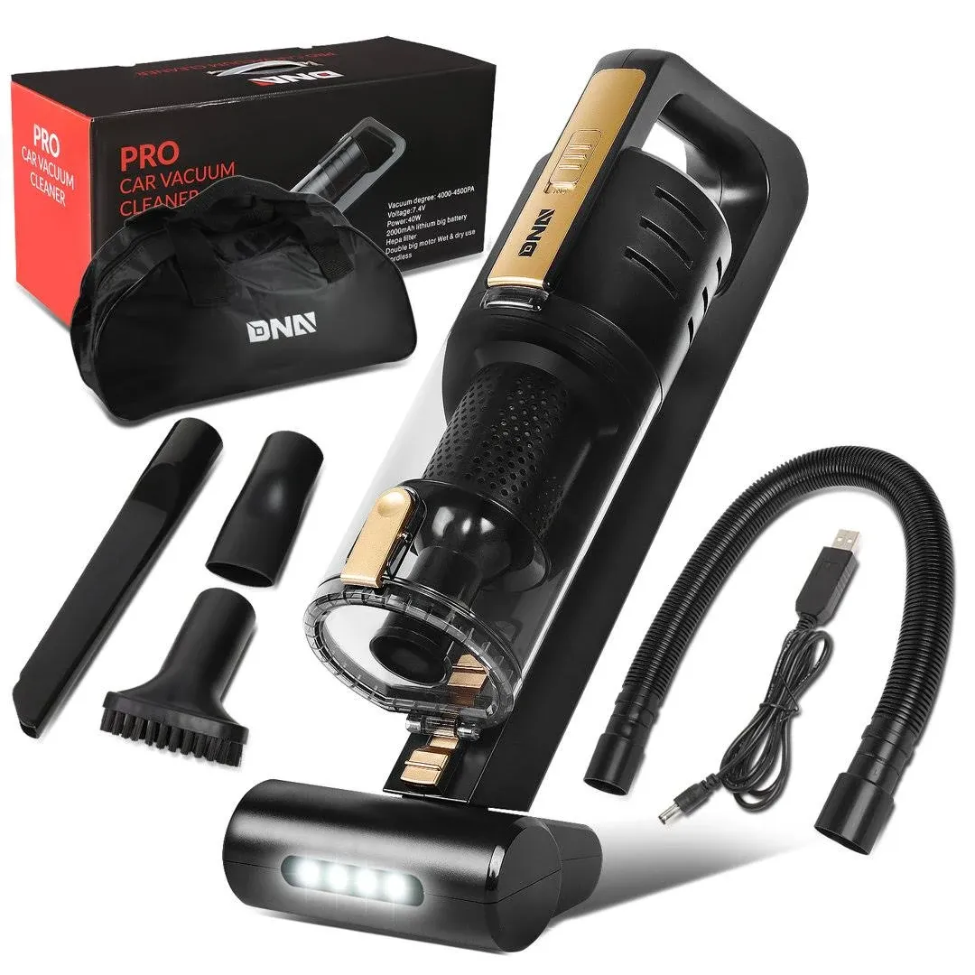 DNA Motoring for Glossy Black / Gold LED Light Mini Handheld Cordless Motorized ...