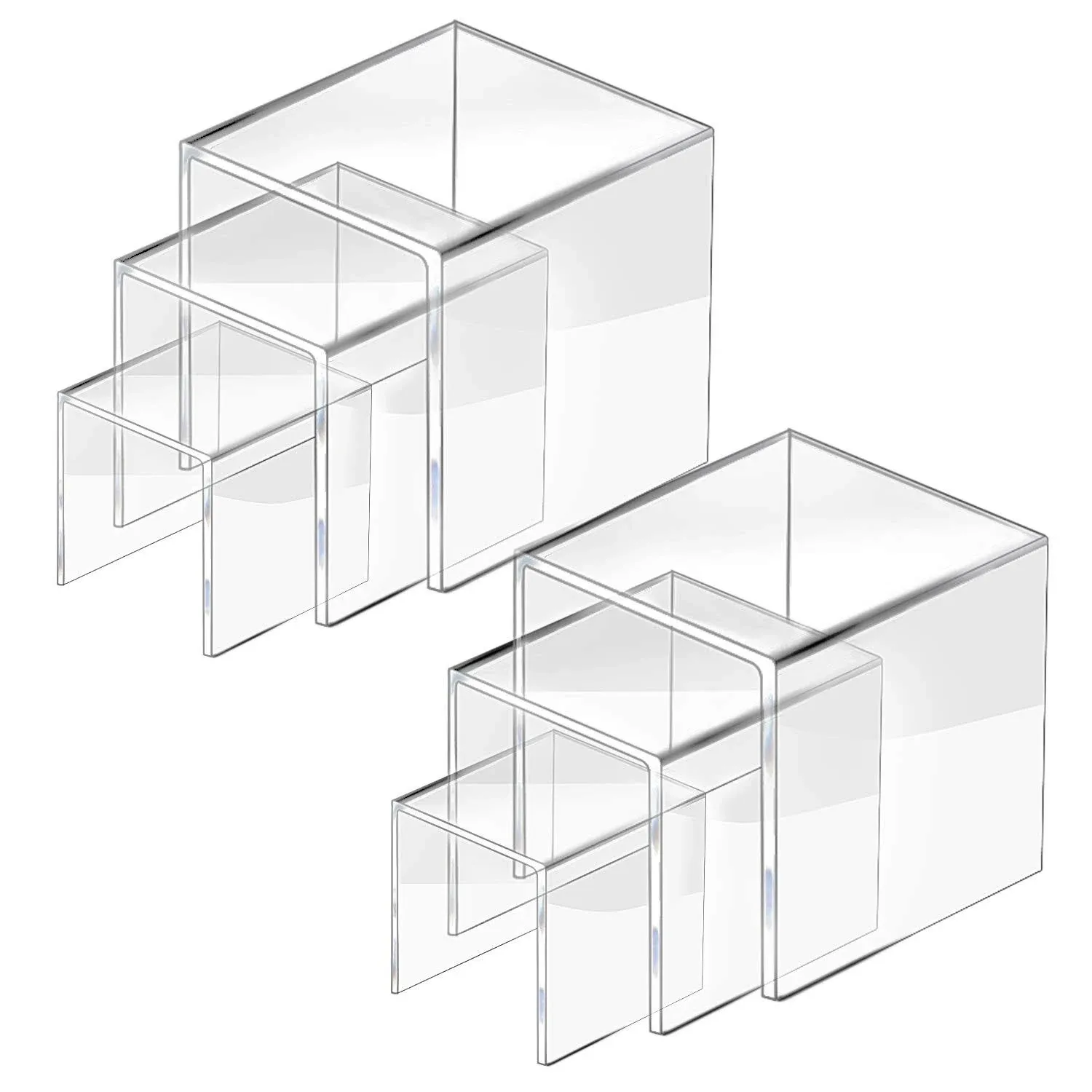 Clear Acrylic Riser Display Stand, Acrylic Display Riser Stand Shelf for Pops Fi