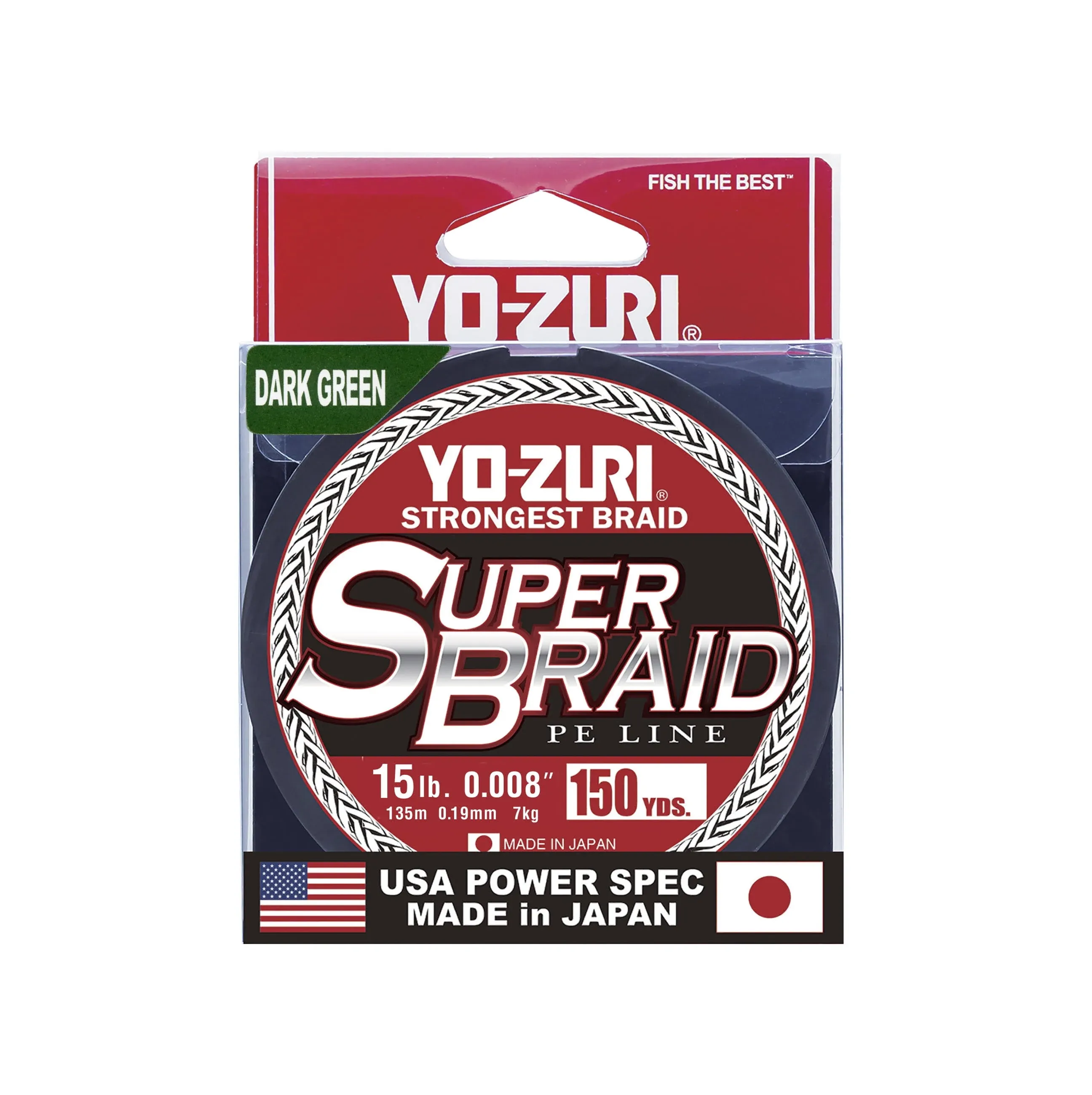 Yo-Zuri SuperBraid 15lb Dark Green