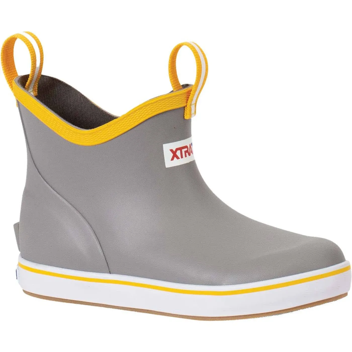 Xtratuf Kid&#039;s Ankle Deck Boots - Gray/Yellow