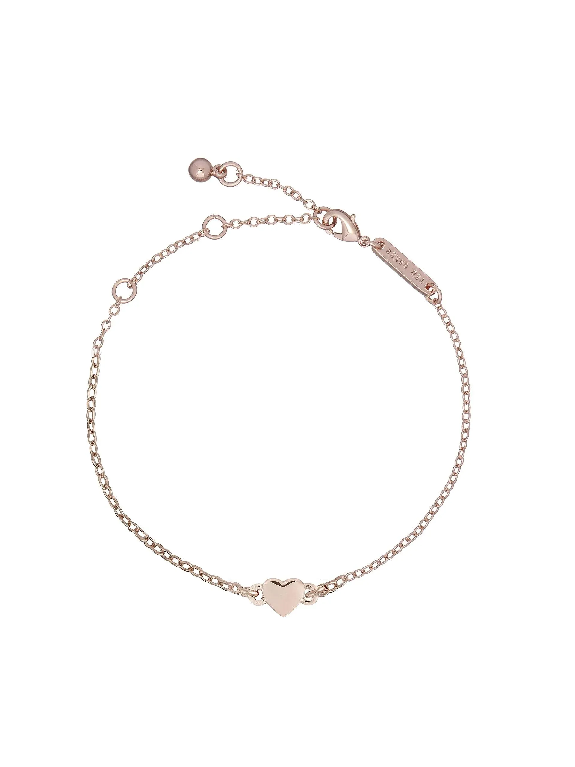 Ted Baker Rose Gold Tiny Heart Bracelet