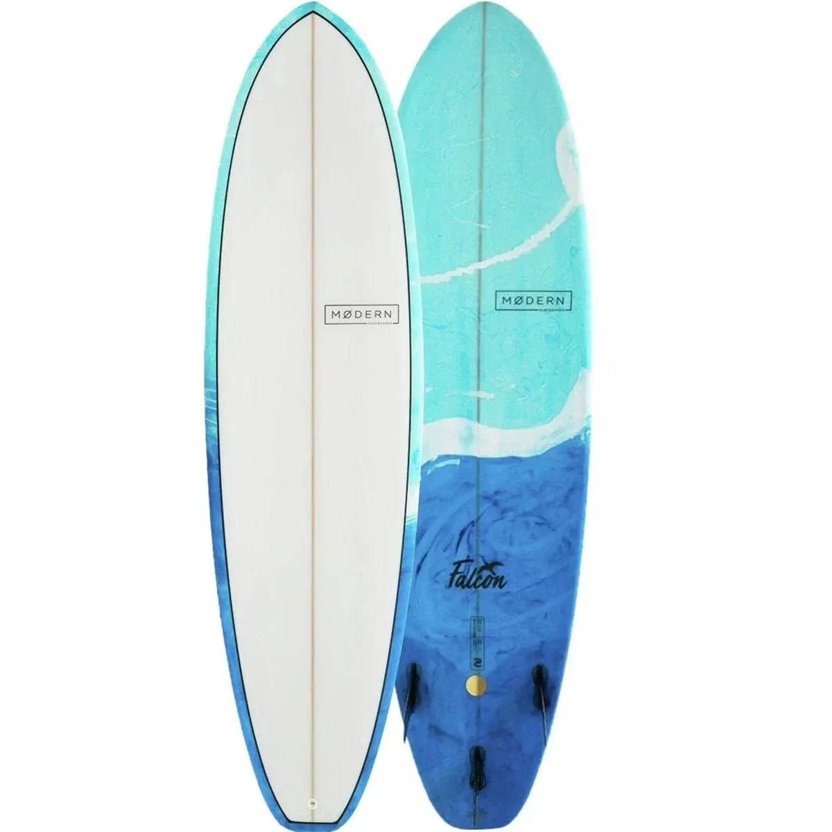 Modern Surfboards Falcon PU Surfboard Blue, 7ft 6in