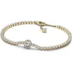 Sterling silver bracelet with clear CZ