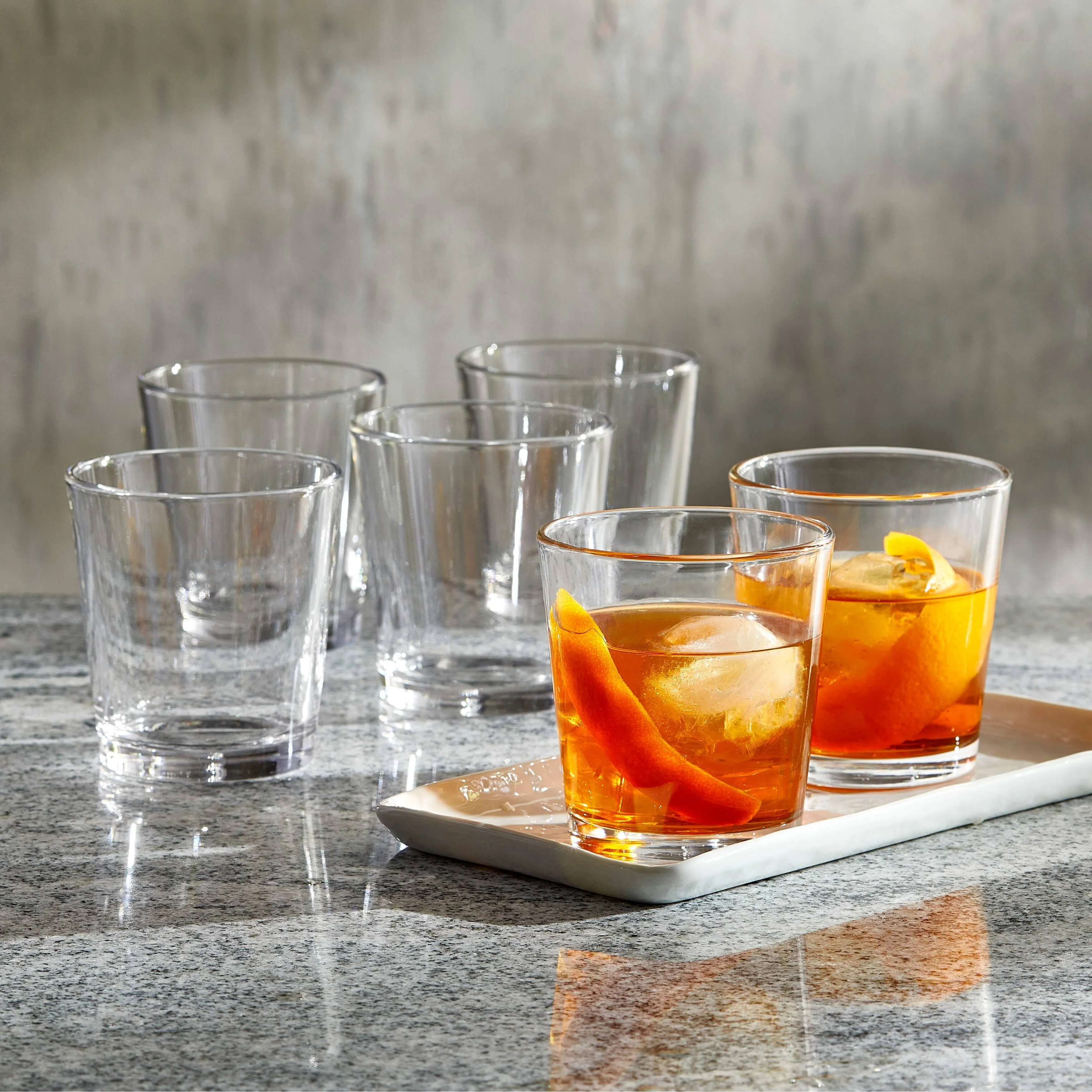 Libbey Bar Essentials Double Old Fashioned Glasses, 12 oz, Set of 6