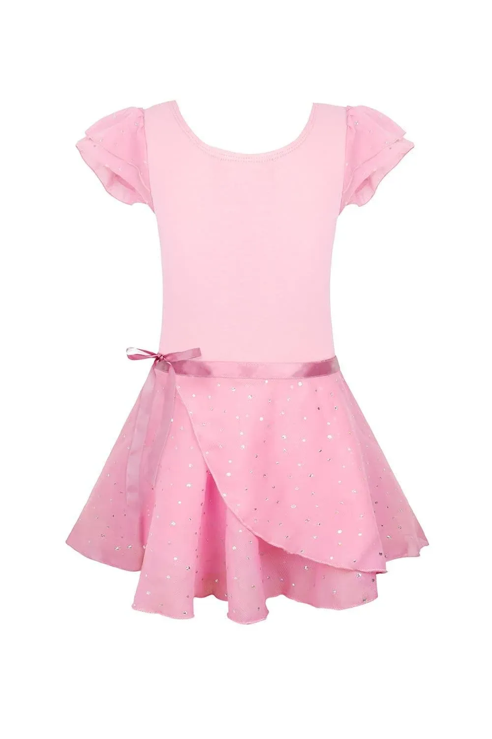 EQSJIU Pink Ballet Leotards for Girls 5T Size 6 6-7 Years Old 5-6X Skirted ...