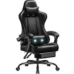 Homall Gaming Chair, Video Game Chair with Footrest and Massage Lumbar Support, Ergonomic Computer Chair Height Adjustable with Swivel Seat and Headr