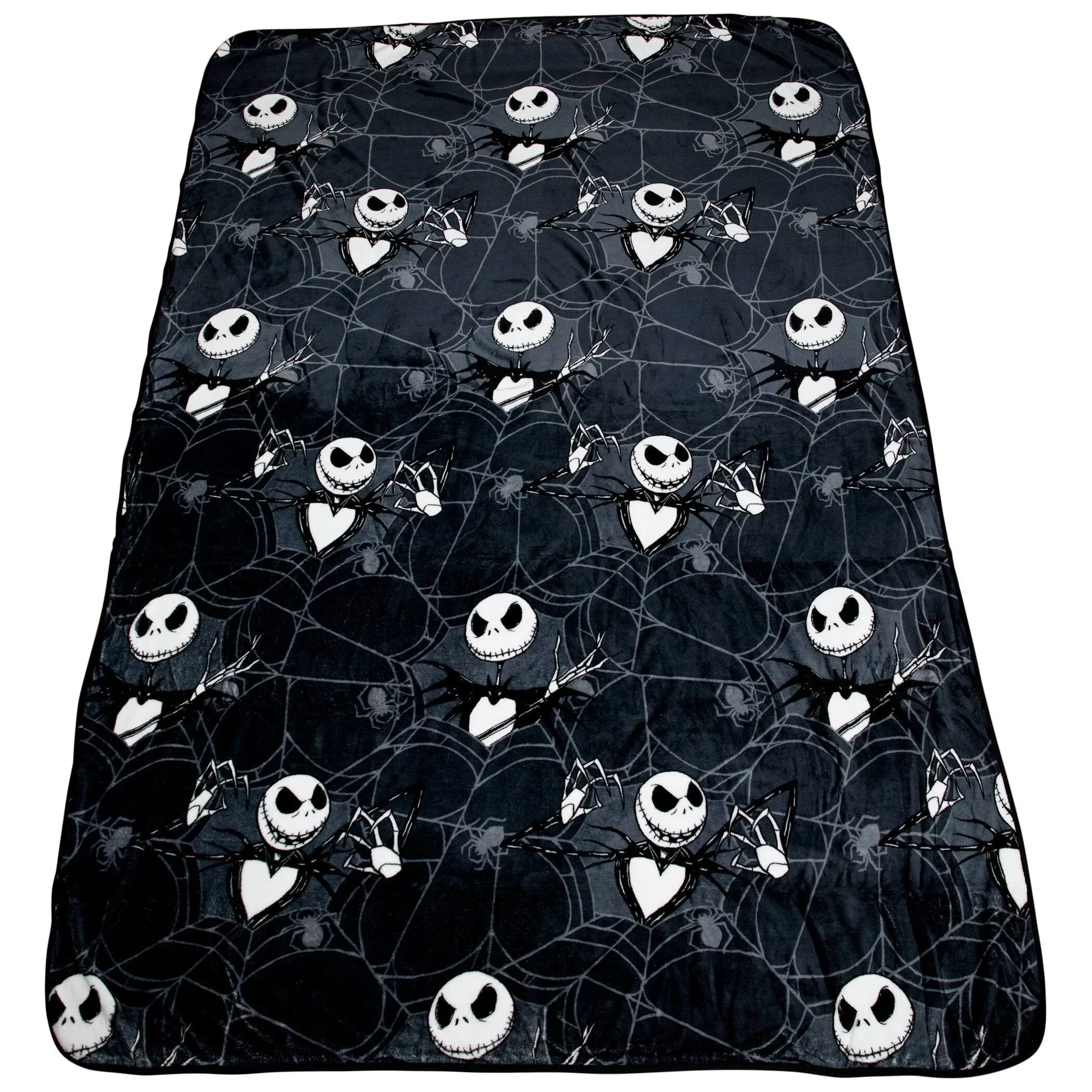 Jay Franco Disney Nightmare Before Christmas Blanket - Measures 62 x 90 inches, Kids Bedding Features Jack Skellington - Fade Resistant Super Soft Fleece