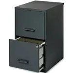 Office Designs Two-Drawer Vertical File Cabinet Graphite 14443