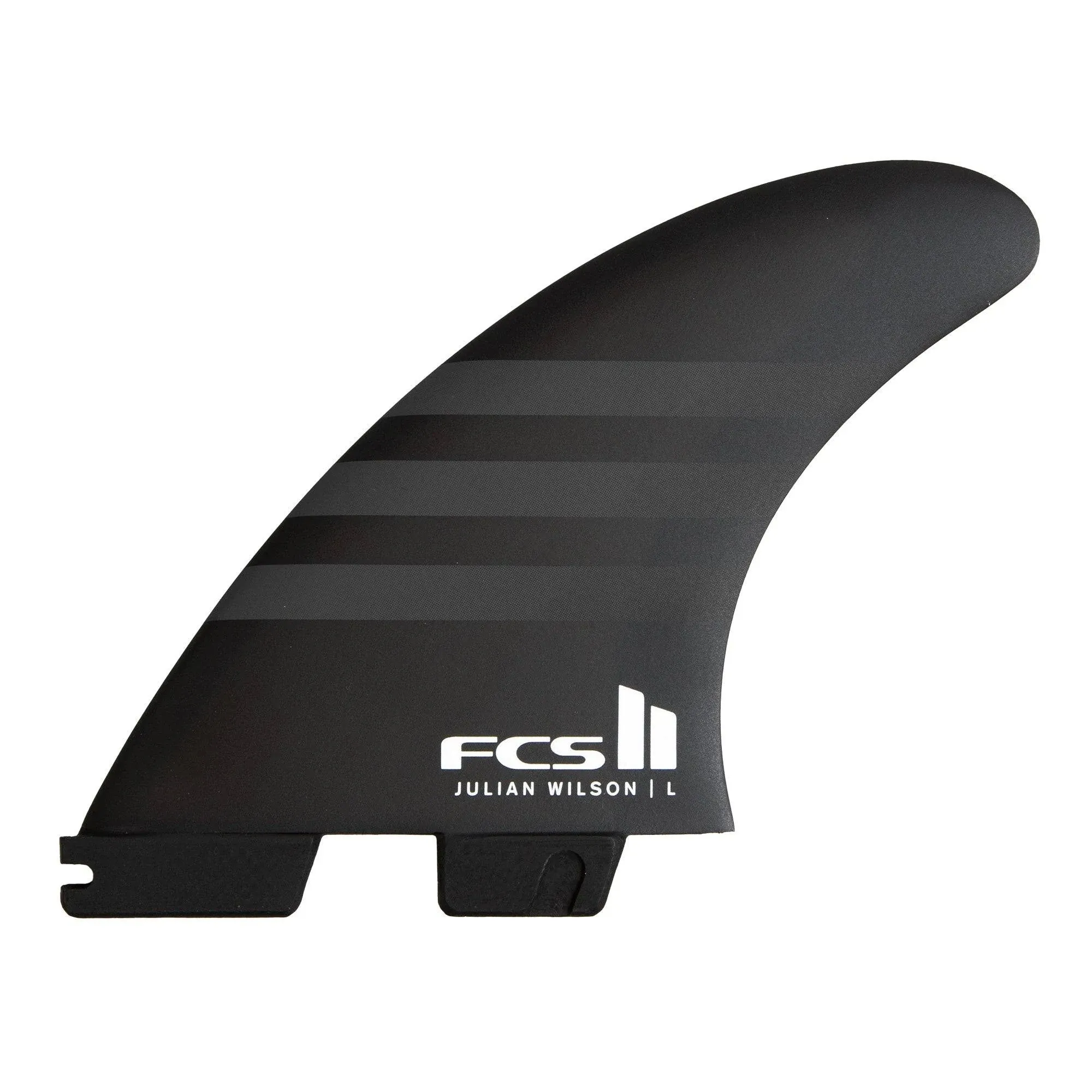 FCS II Julian Wilson PC AirCore Tri Fin Set - Medium - Black/White