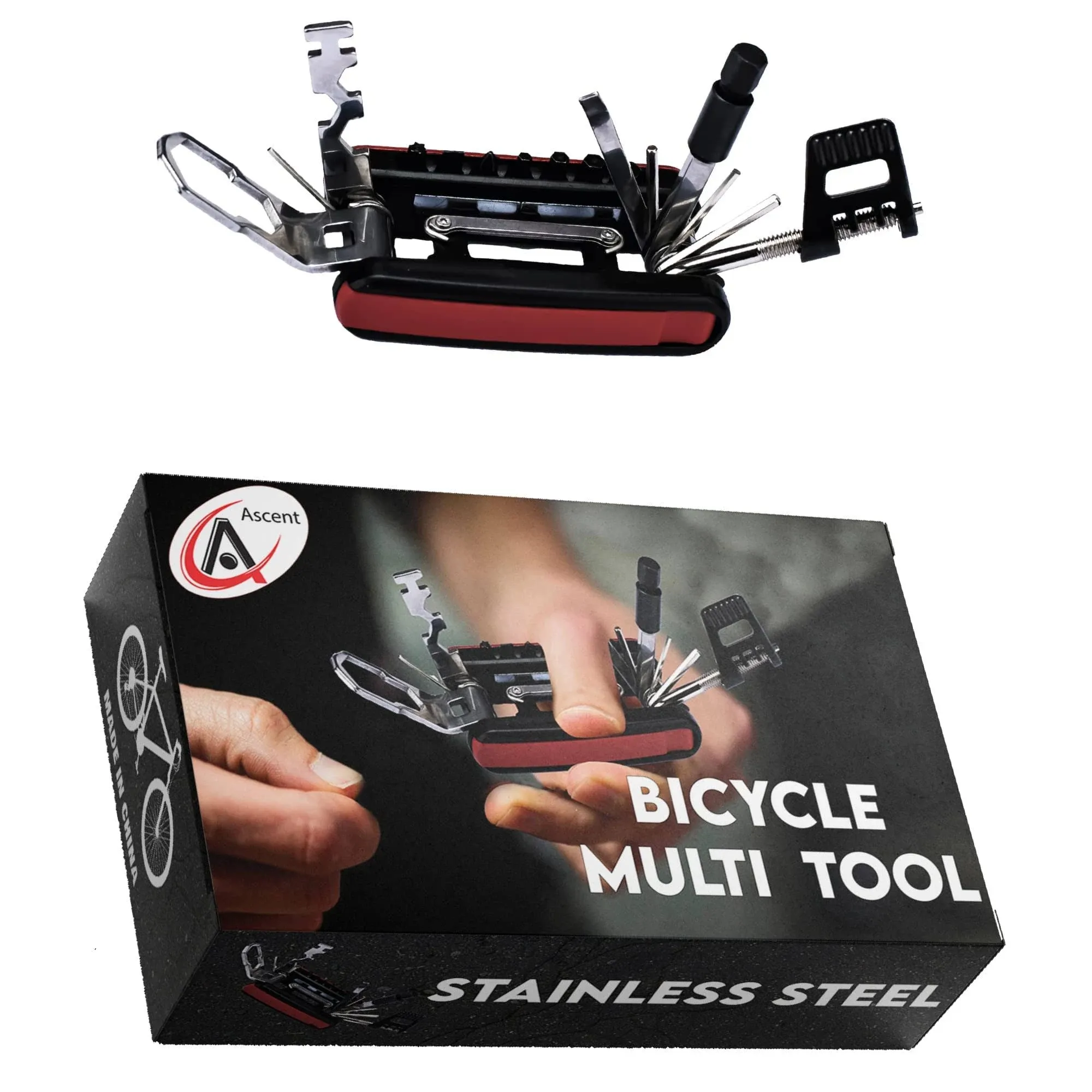 Ascent Bike Gift Tool 20 in 1 Bicycle Multitool Gift Boxed, Performance and ...