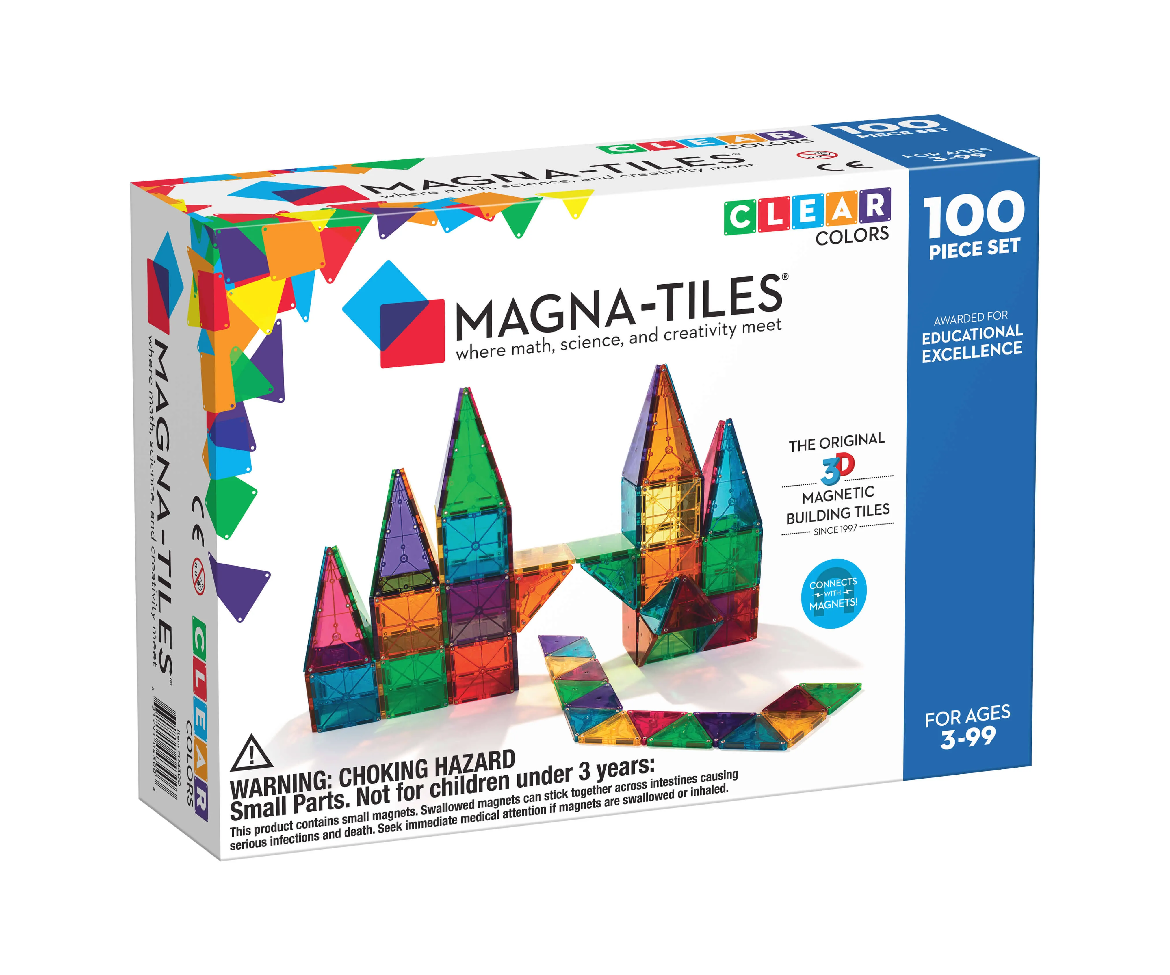 Magna Tiles Clear Colors - 32 Piece Set