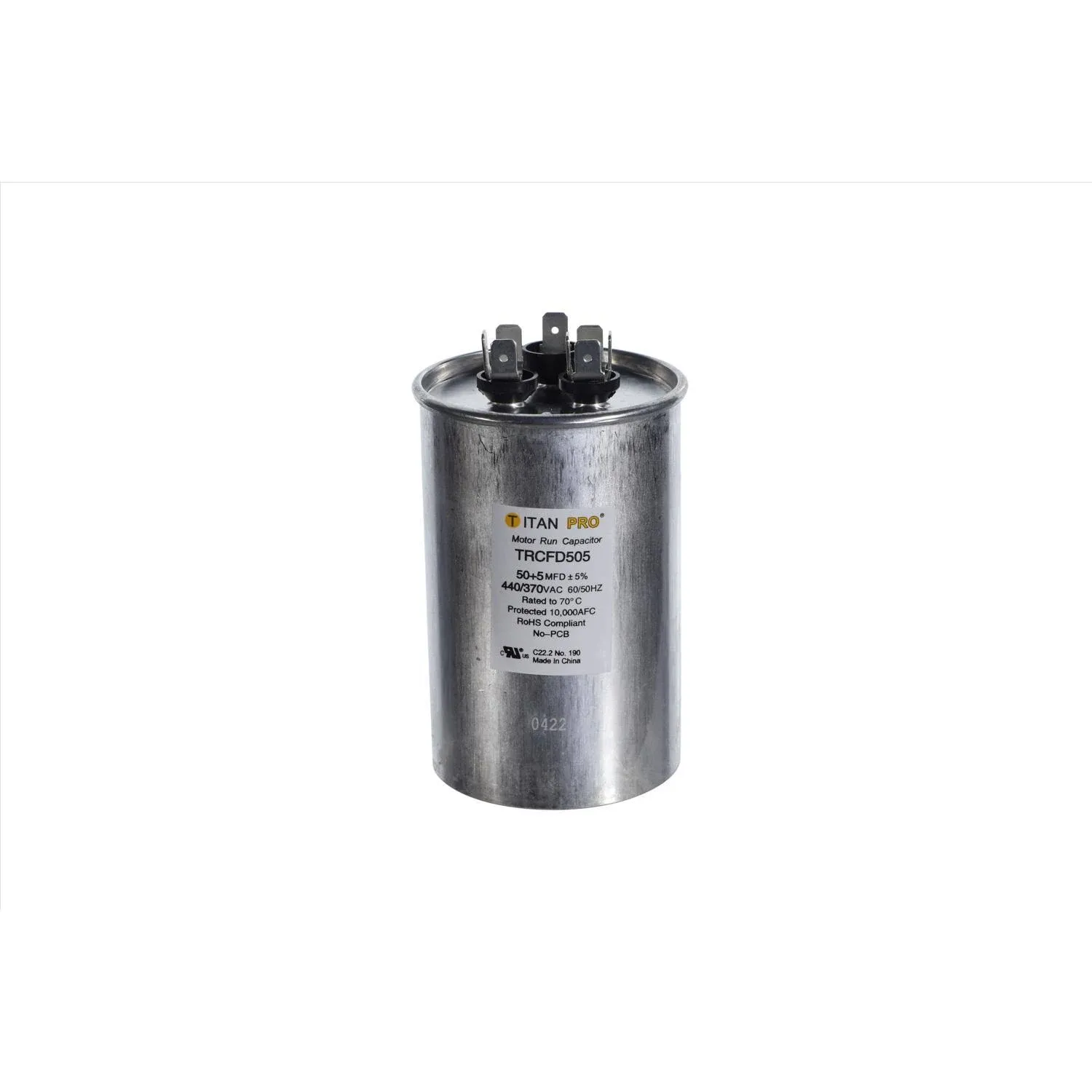 TitanPro TRCFD505 Motor Run Capacitor