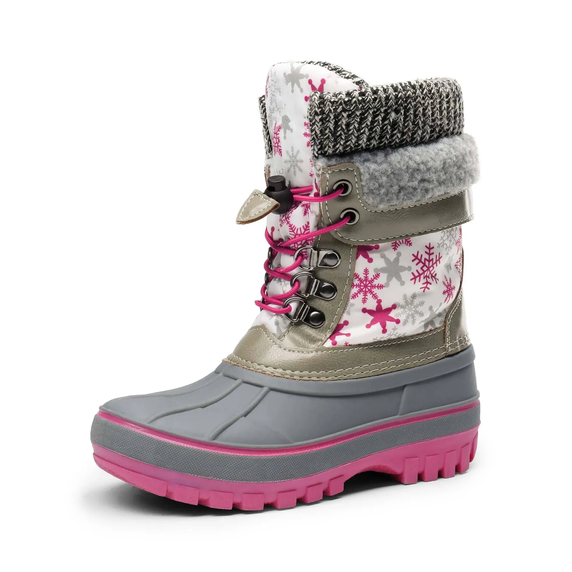 Kids Boys Girls Toddles Insulated Waterproof Mid-calf Winter Warm Snow Boots