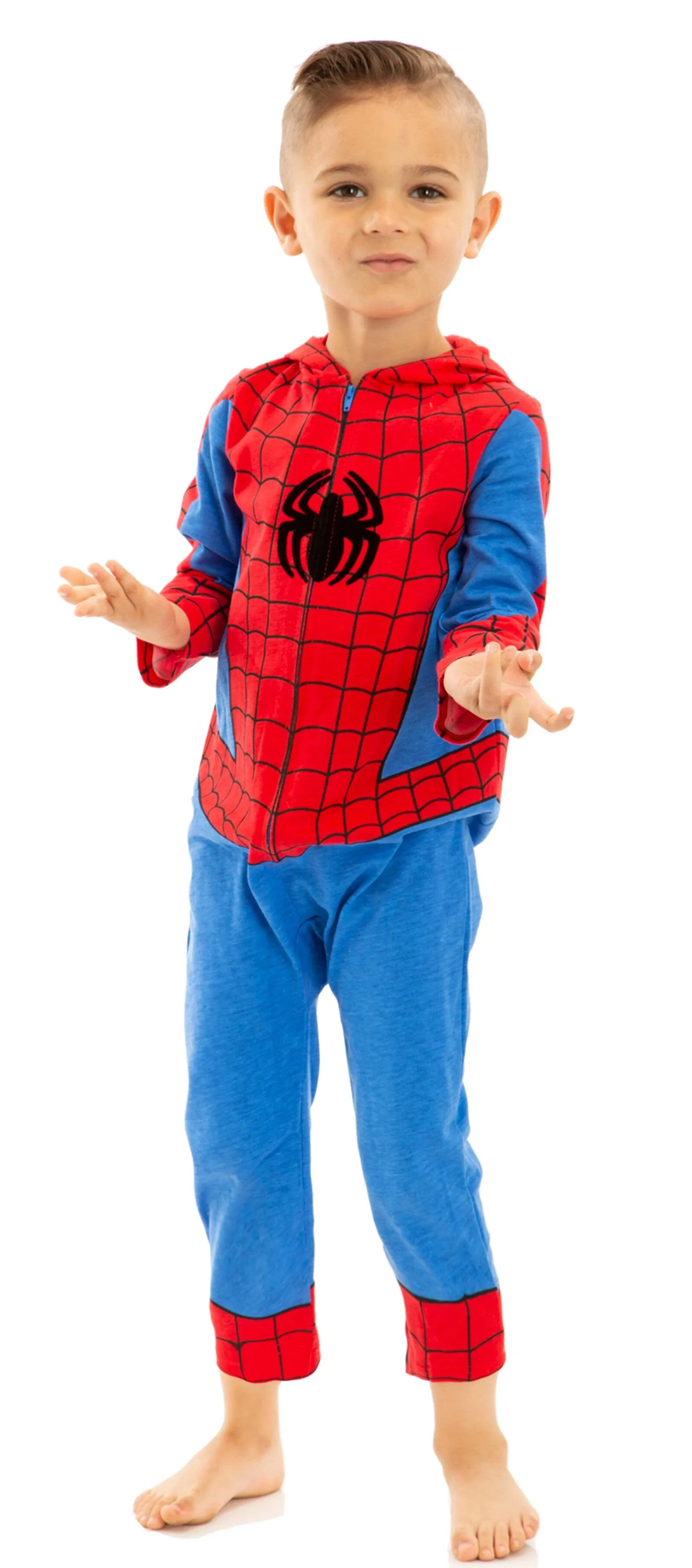 Marvel Avengers Spider-Man Newborn Baby Boys Zip Up Cosplay Coverall Spiderman 6 ...