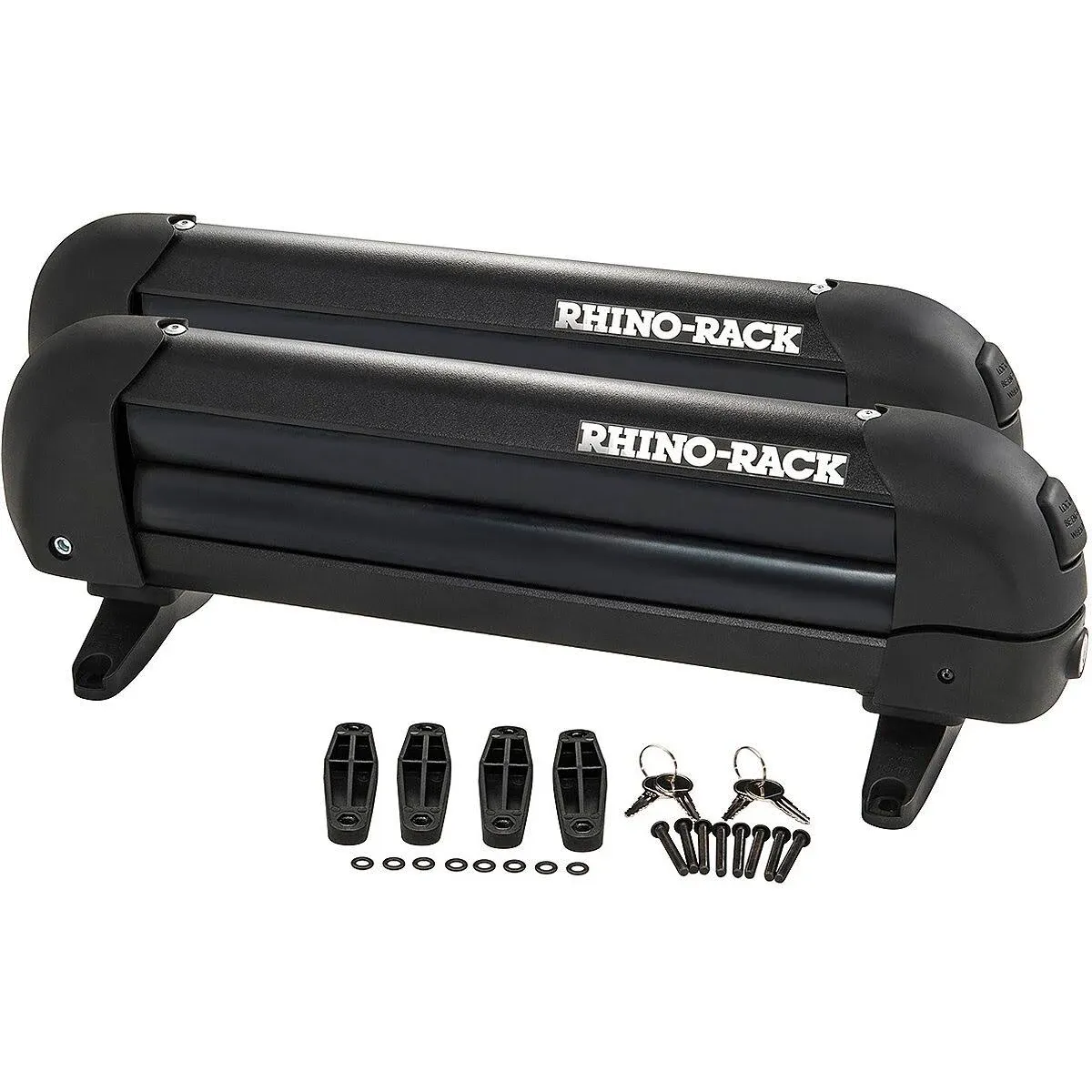 Rhino-Rack Universal Ski/Snowboard Carrier - Fits 3 Pairs of Skis or 2 Snowboards - Black