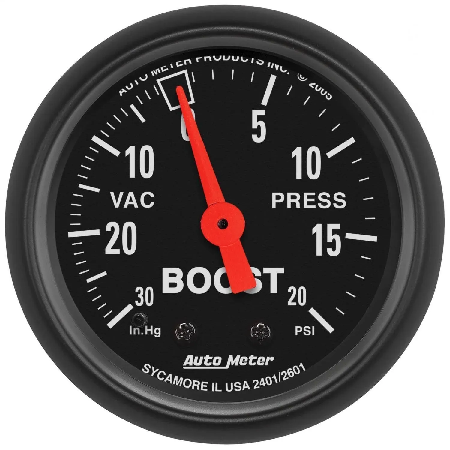 Autometer 2601 Z-Series Mechanical Boost/Vacuum Gauge