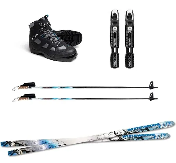 Whitewoods Whitetail (Metal Edge) Backcountry Cross Country Nnnbc Ski Package