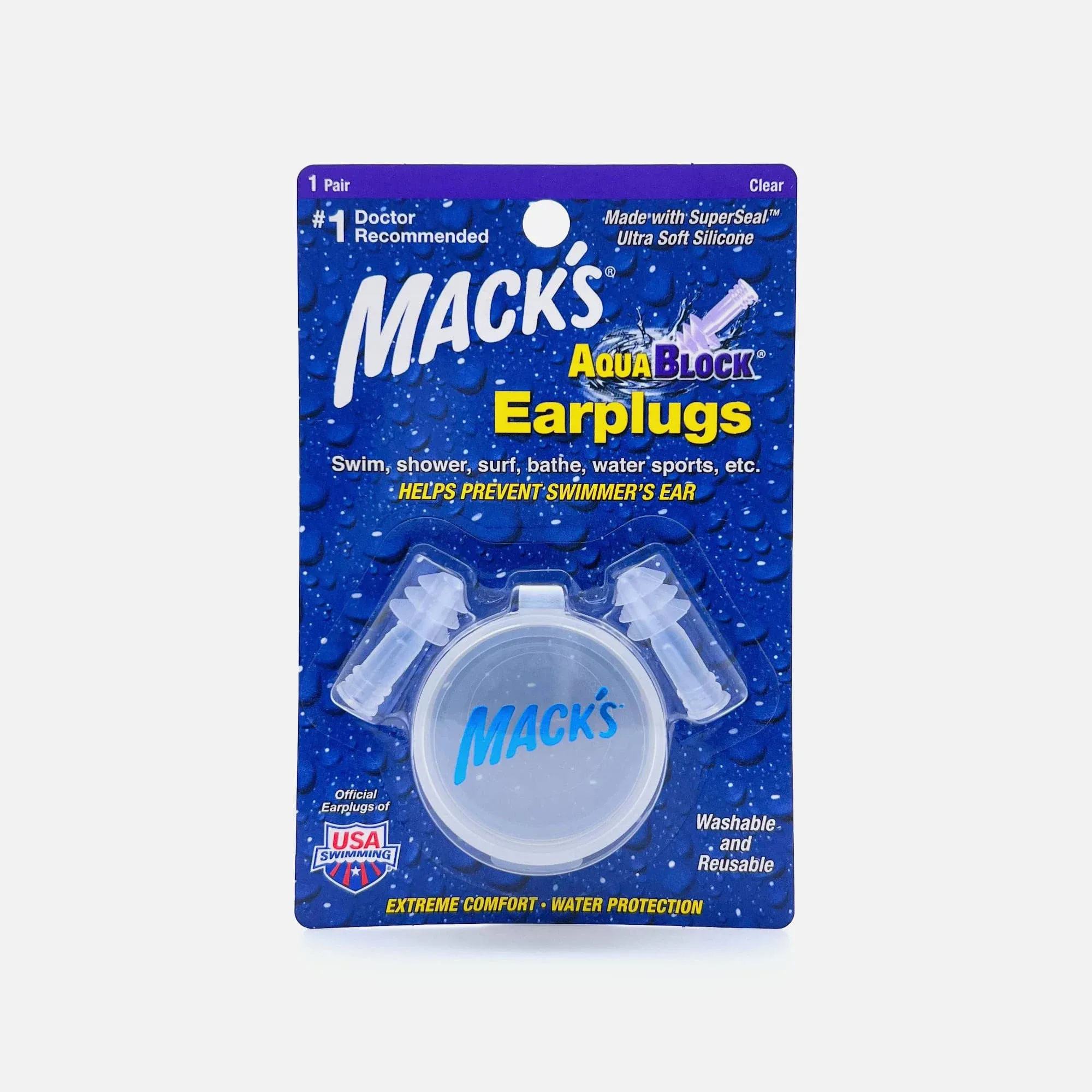 Mack's AquaBlock Earplugs