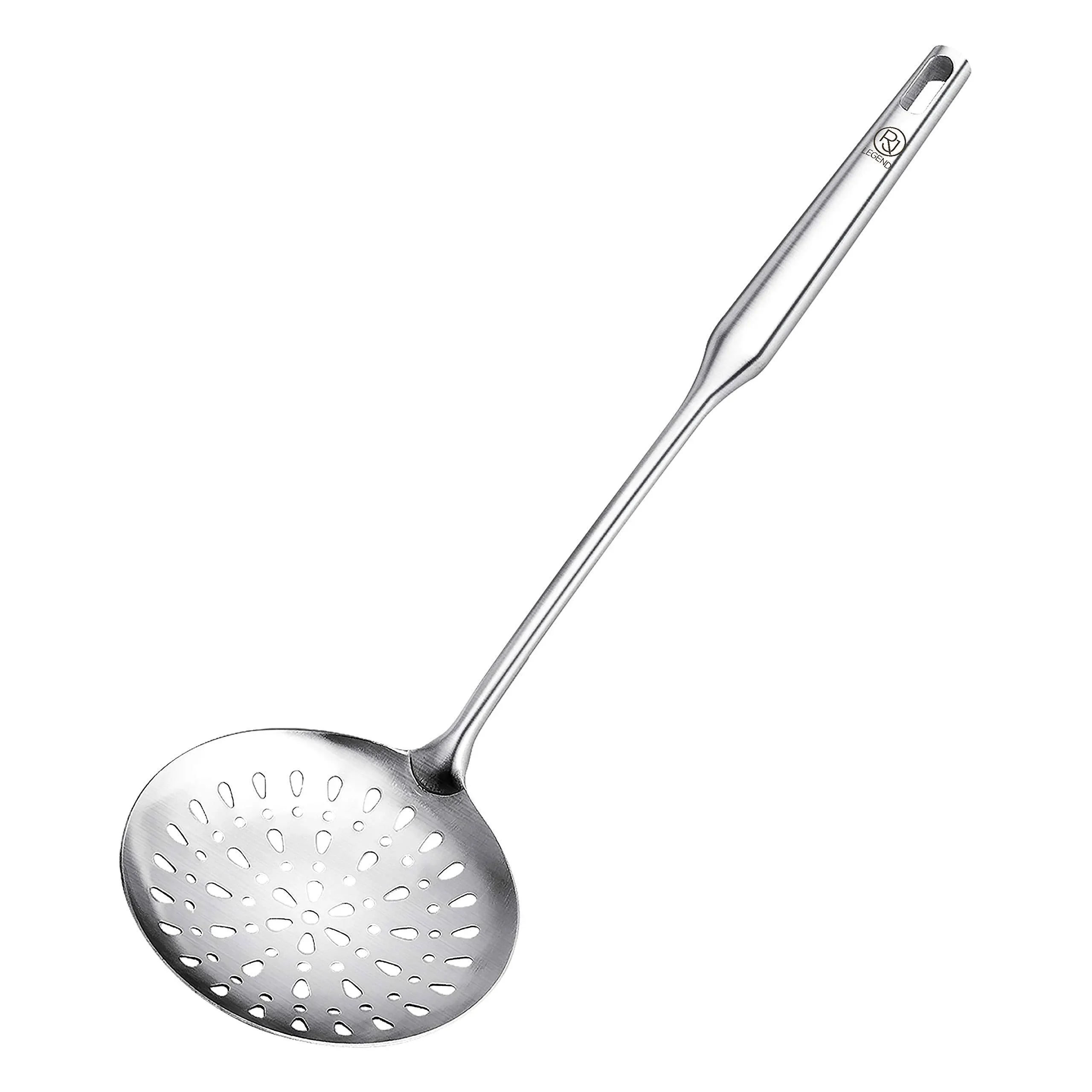 RJ Legend 304 Stainless Steel Slotted Spoon, Oil Skimmer