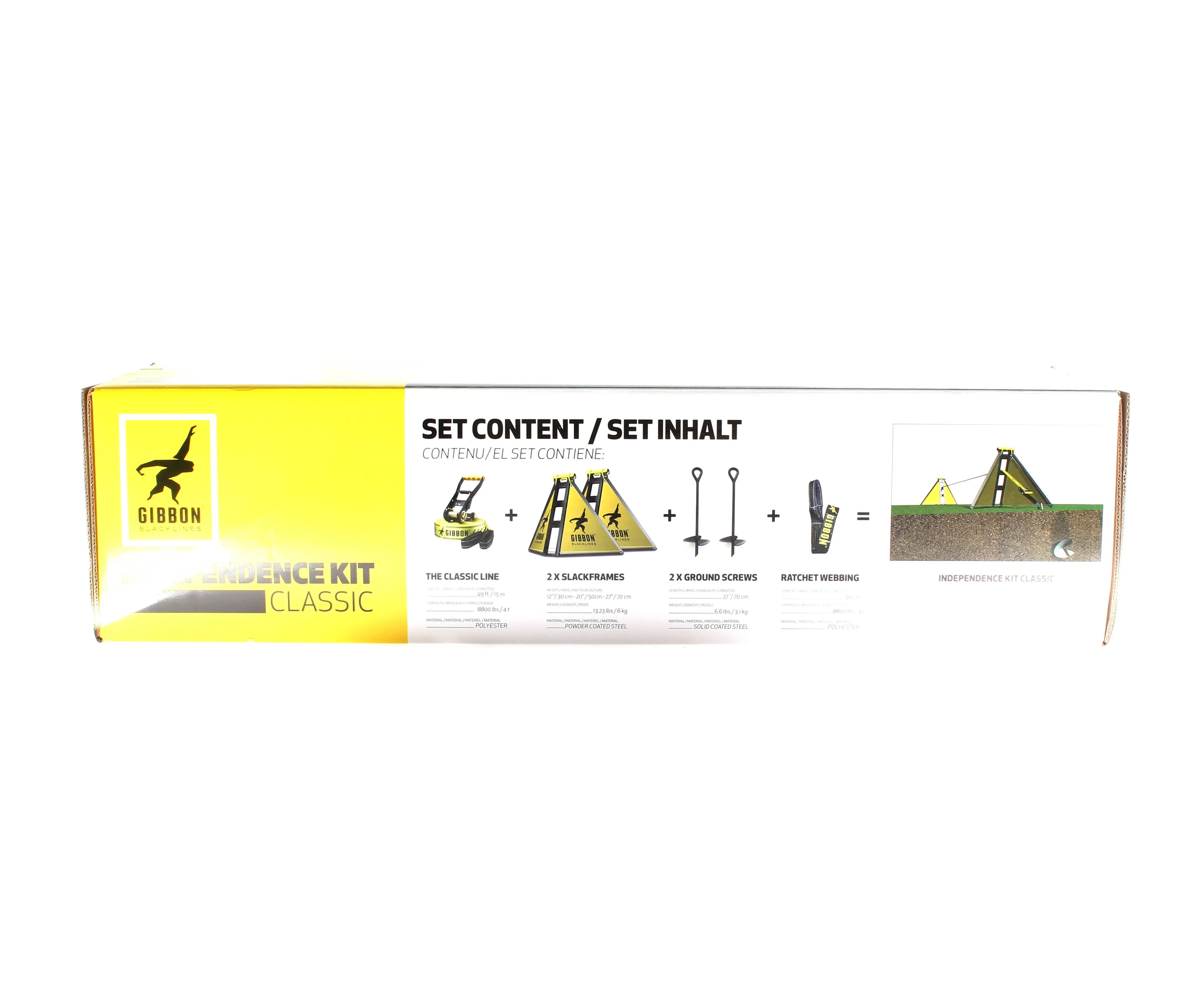 Gibbon 449771 Independence Classic Slackline Kit