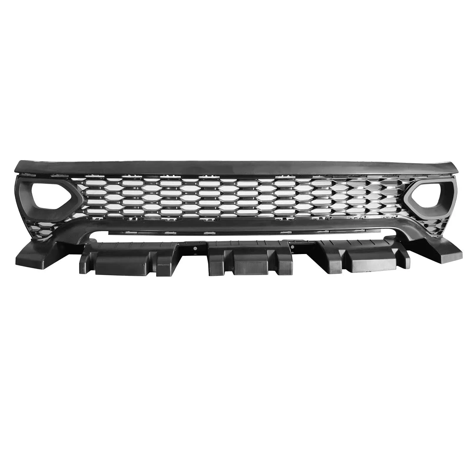 Ikon Motorsports Compatible with 20-23 Dodge Charger Widebody SRT Scat Pack Style Unpainted Black Front Upper Grille