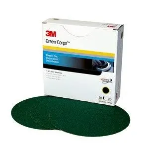 3M Green Corps Stikit Production Disc, 01549, 8 in, 80, 50 discs per
carton