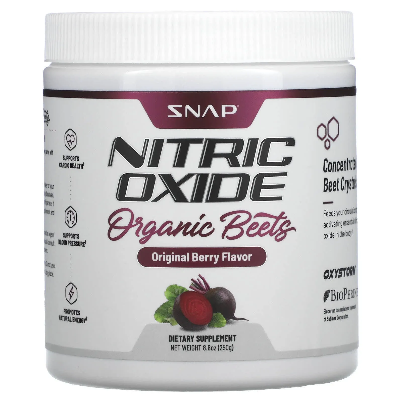 Buy Nitric Oxide Organic Beets Stick 10 Packet By Snap Supplements | Herbspro.com