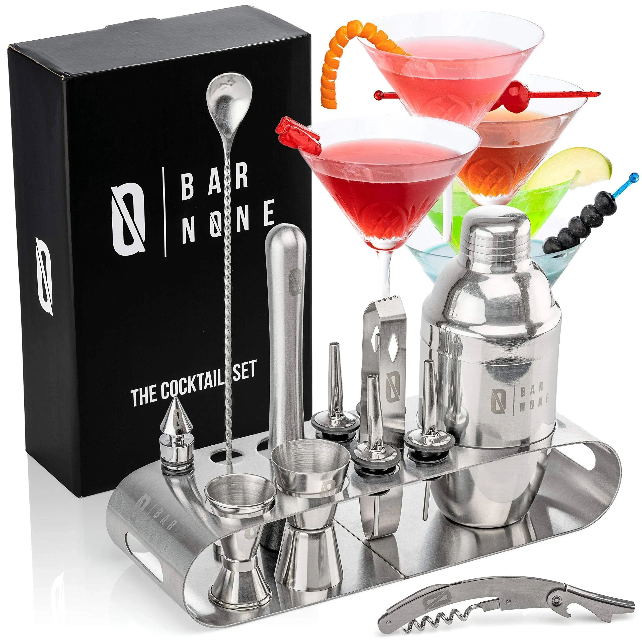 Royal Lion Bar None The Cocktail Set | 12-Piece + Stand Bar Set | Exquisite ...